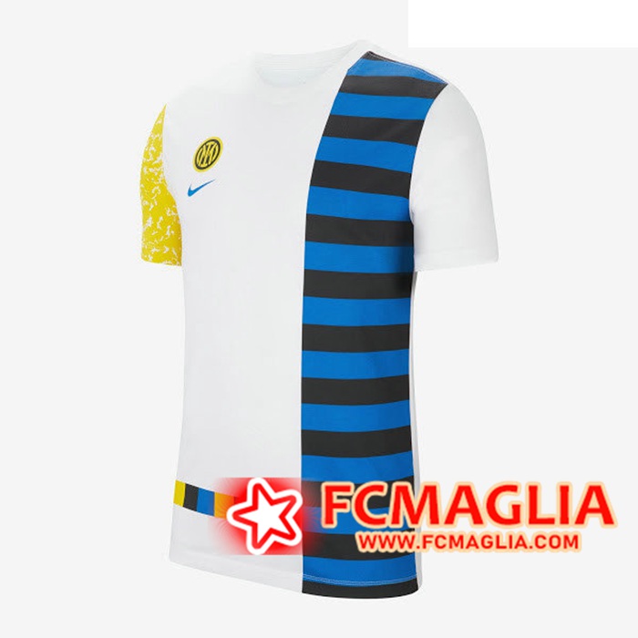 Kit Maglia Allenamento Inter Milan Pantaloni 3/4 Blu 2020/21 ...