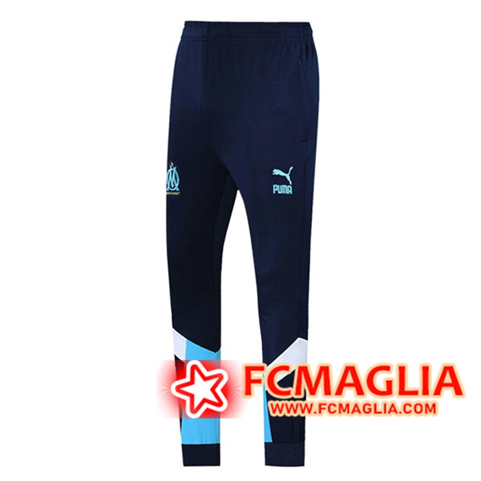 Pantaloni Da Training Marsiglia OM Bianca/Blu Navy 2021/2022