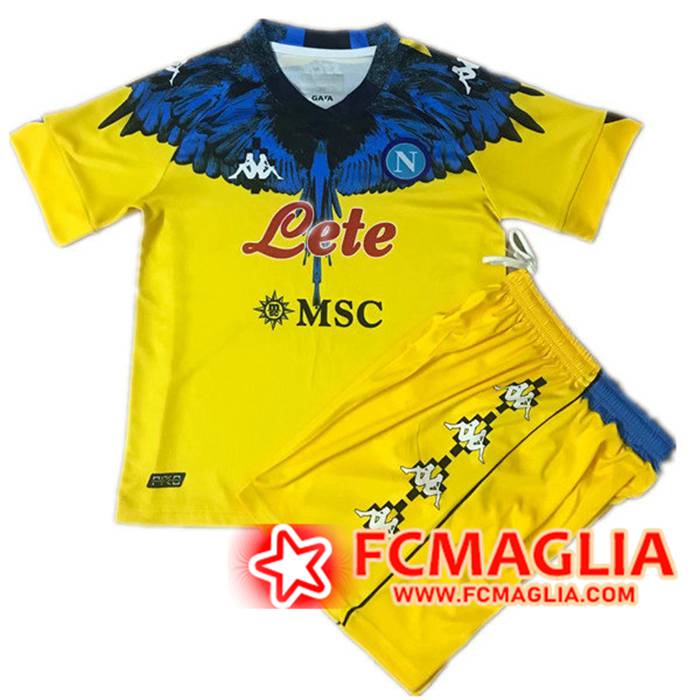 Maglia SSC Napoli Bambino Limited Edition Giallo 2021/2022