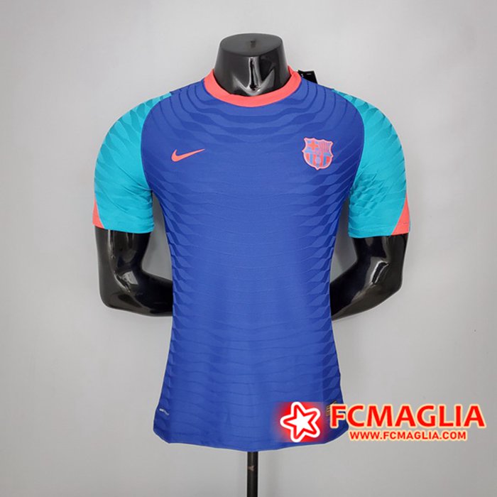 T Shirt Allenamento FC Barcellona Player Version Blu 2021/2022