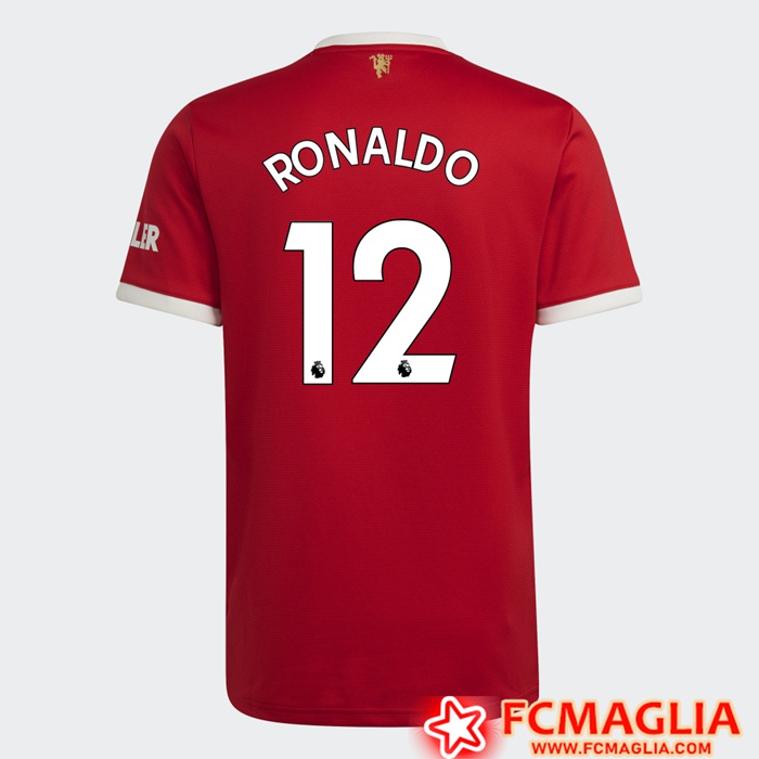 Maglie Calcio Manchester United Ronaldo 12 Prima 2021/2022