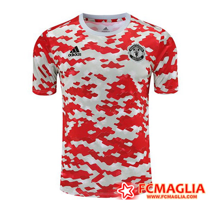 T Shirt Allenamento Manchester United Rosso 2021/2022