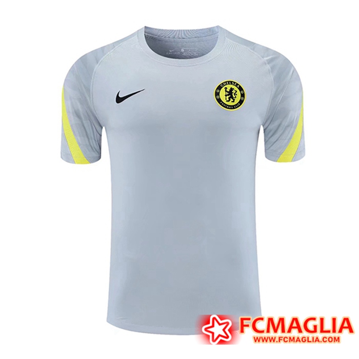 T Shirt Allenamento FC Chelsea Grigio/Giallo 2021/2022