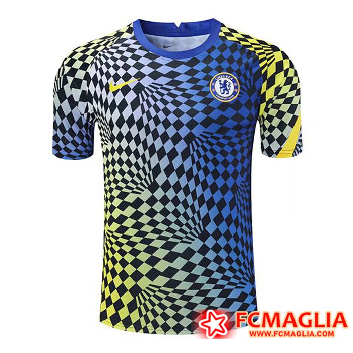 T Shirt Allenamento FC Chelsea Blu/Giallo 2021/2022