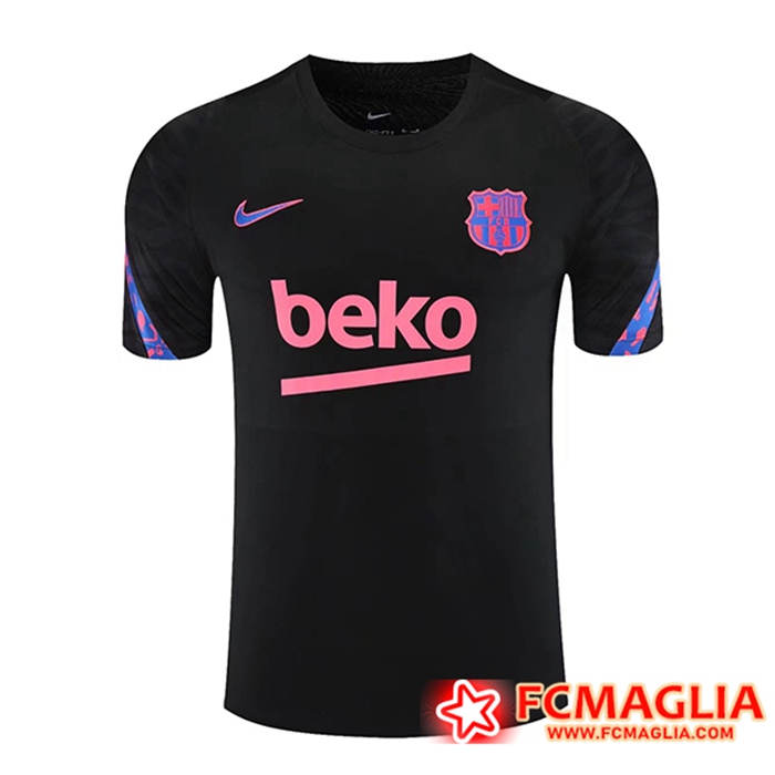 T Shirt Allenamento FC Barcellona Nero 2021/2022