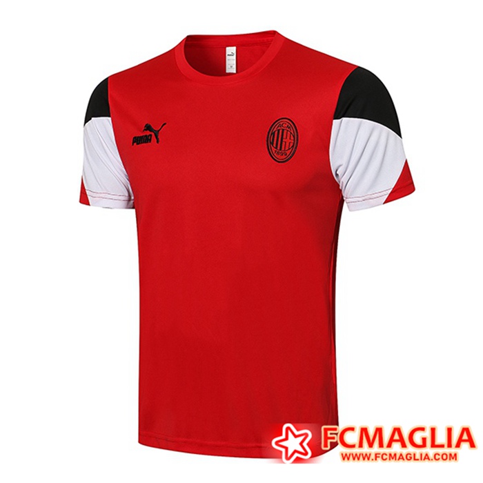 T Shirt Allenamento AC Milan Rosso/Bianca 2021/2022