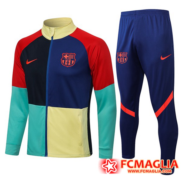 Tuta Calcio - Giacca FC Barcellona Rosso/Giallo/Verde/Nero 2021/2022