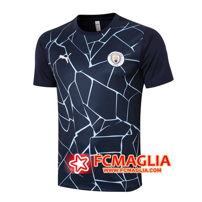 T Shirt Allenamento Manchester City Blu Reale 2020/2021