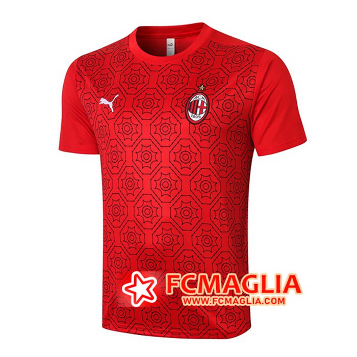 T Shirt Allenamento AC Milan Rosso 2020/2021