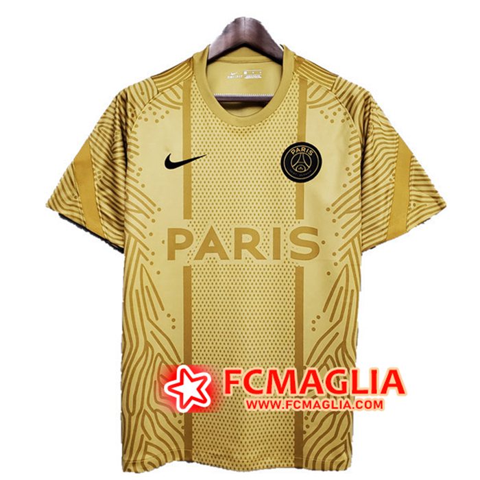T Shirt Allenamento Paris PSG Giallo 2020/2021