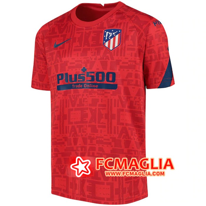 T Shirt Allenamento Atletico Madrid Rosso 2020/2021