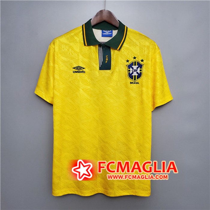 Maglia Calcio Brasile Retro Prima 1991/1993