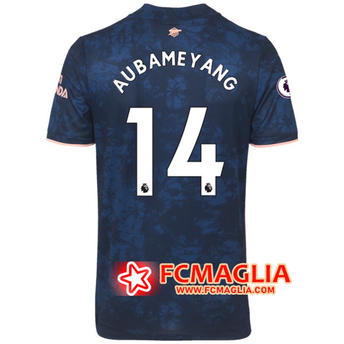 Maglia Calcio Arsenal (Aubameyang 14) Terza 2020/2021