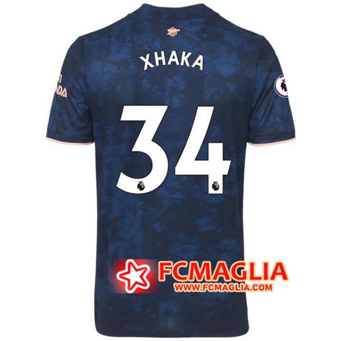 Maglia Calcio Arsenal (Granit Xhaka 34) Terza 2020/2021