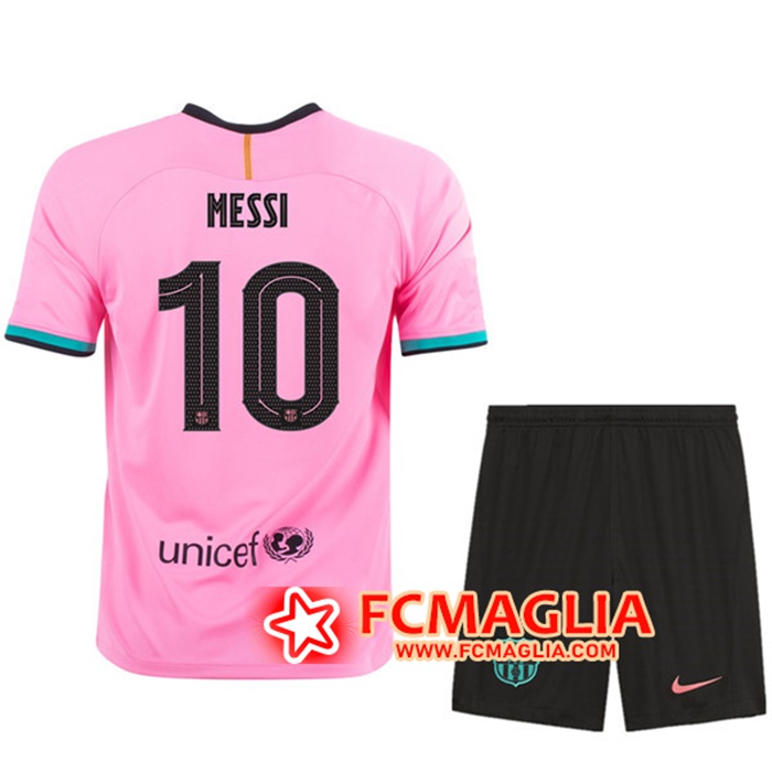 Maglia Calcio FC Barcellona (MESSI 10) Bambinos Terza 2020/2021
