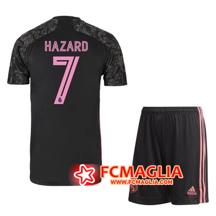 Maglia Calcio Real Madrid (HAZARD 7) Bambinos Terza 2020/2021