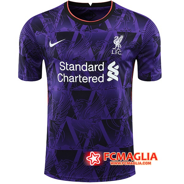 T Shirt Allenamento FC Liverpool Violet/Bianco 2020/2021