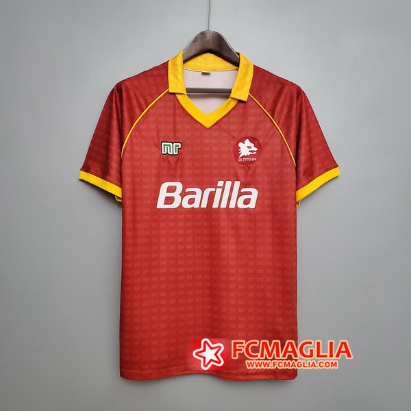 Maglia Calcio AS Roma Retro Prima 1990/1991