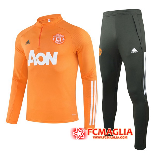 Tuta Allenamento Manchester United Arancione 2020/2021 + Pantaloni
