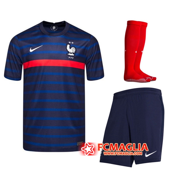 Kit Maglia Calcio Francia Prima (Pantaloncini+Calzettoni) 2020/2021