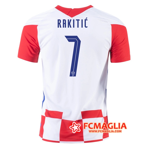 Maglia Calcio Croazia (RAKITIC 7) Prima 2020/2021