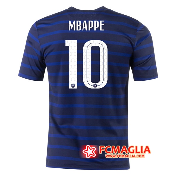 Maglia Calcio Francia (Mbappe 10) Prima 2020/2021