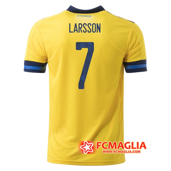 Maglia Calcio Svezia (LARSSON 7) Prima 2020/2021