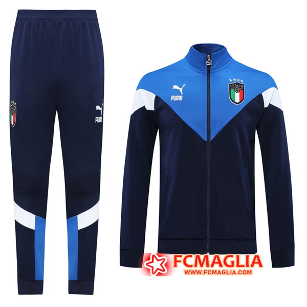 Tuta Allenamento Italia Blu Reale -1 19/20 Giacca Pantaloni ...