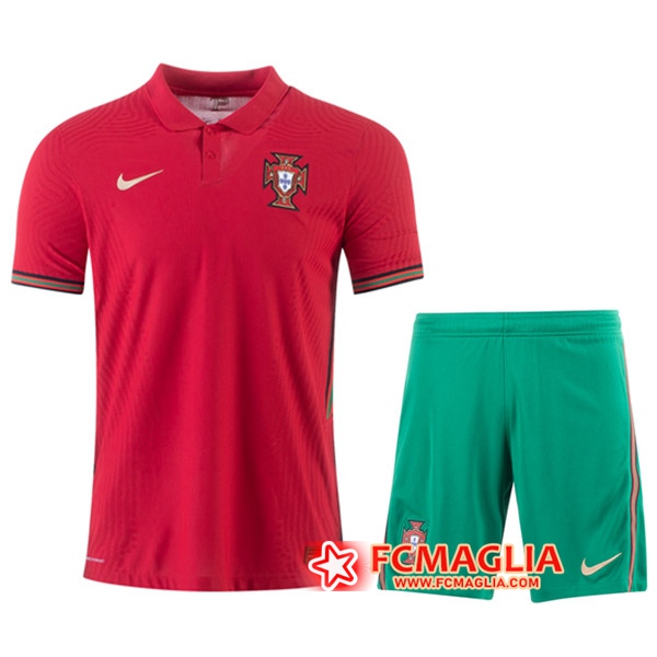 Kit Maglia Calcio Portogallo Prima + Pantaloncini 2020/2021