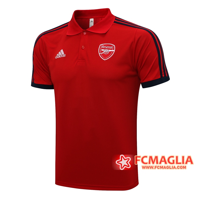 Maglia Polo FC Arsenal Rosso/Nero 2021/2022