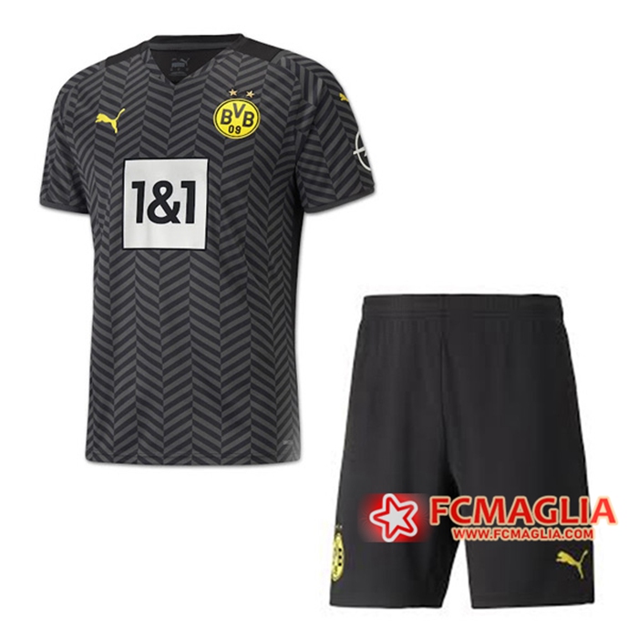 Kit Maglie Calcio Dortmund BVB Seconda + Pantaloncini 2021/2022