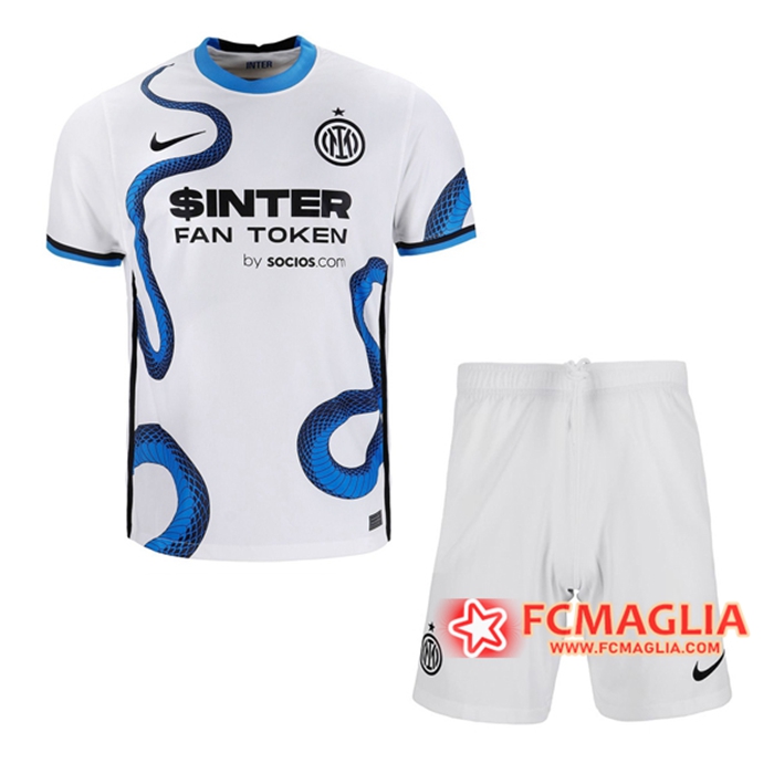 Kit Maglie Calcio Inter Milan Seconda + Pantaloncini 2021/2022