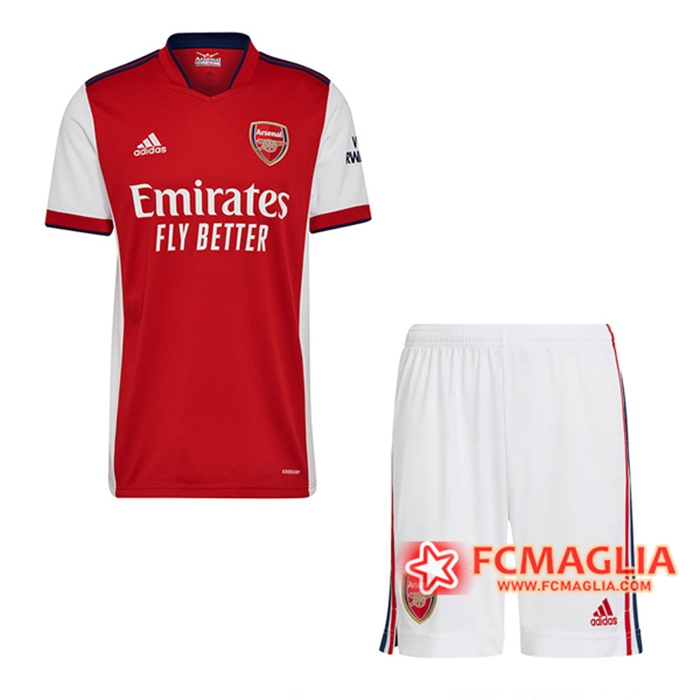 Kit Maglie Calcio FC Arsenal Prima + Pantaloncini 2021/2022