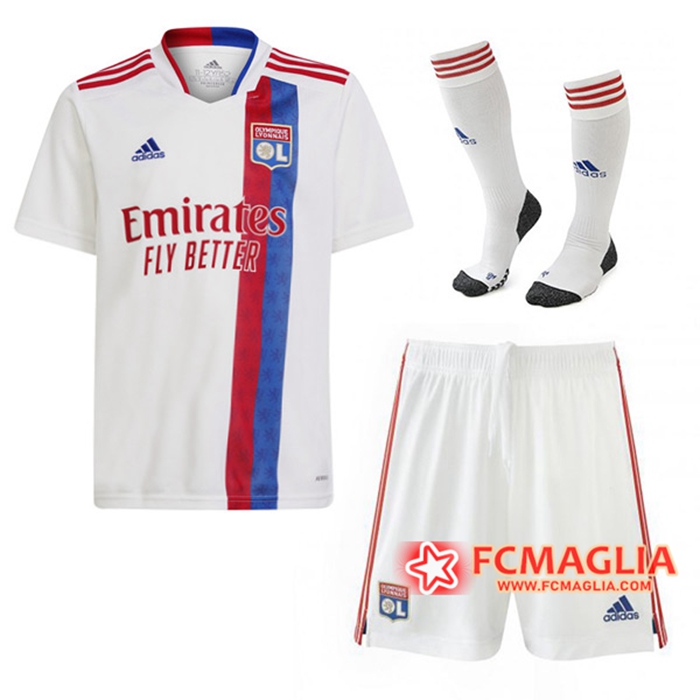 Kit Maglie Calcio Lyon Prima (Pantaloncini + Calzettoni) 2021/2022