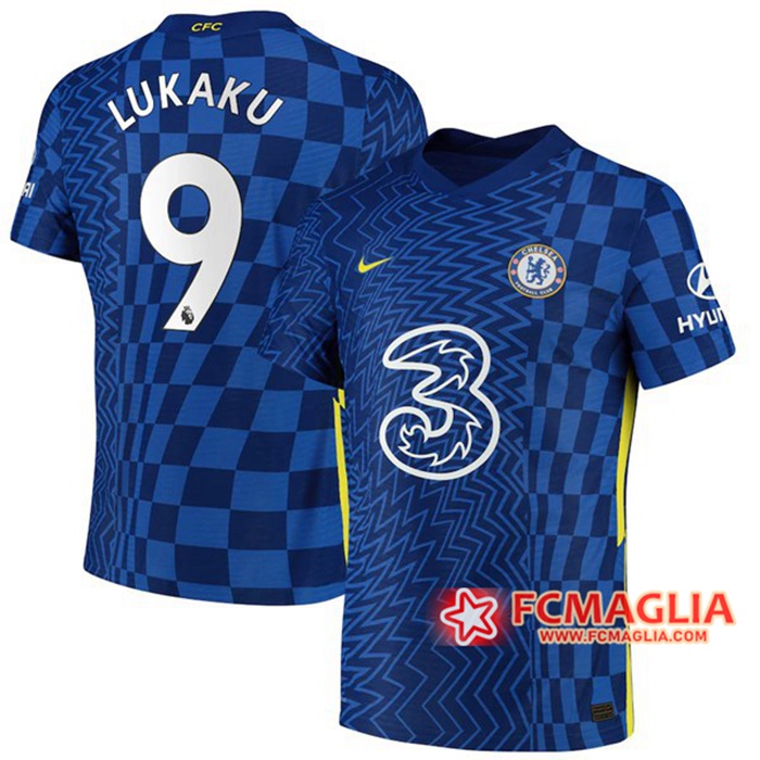 Maglie Calcio FC Chelsea (Lukaku 9) Prima 2021/2022