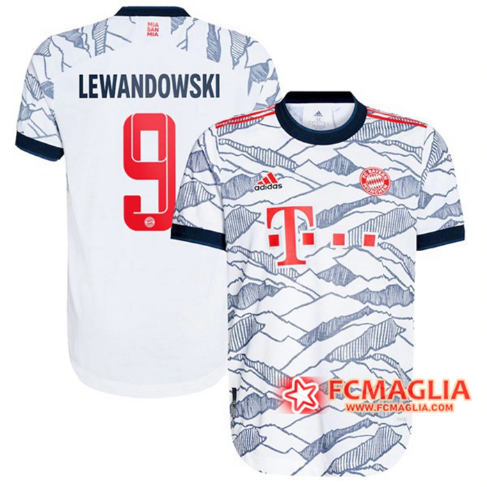 Maglie Calcio Bayern Monaco (Lewandowski 9) Terza 2021/2022