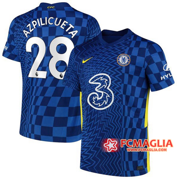 Maglie Calcio FC Chelsea (Azpilicueta 28) Prima 2021/2022
