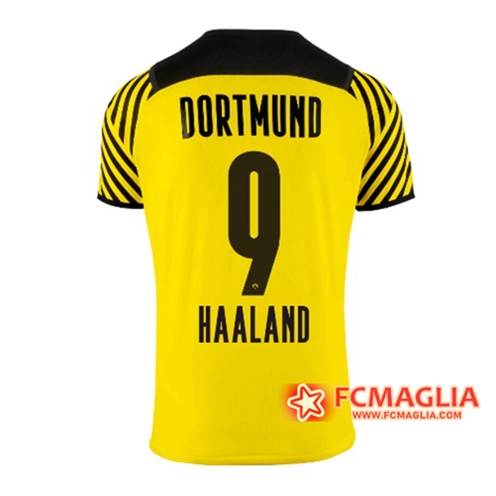 Maglie Calcio Dortmund BVB (Haaland 9) Prima 2021/2022