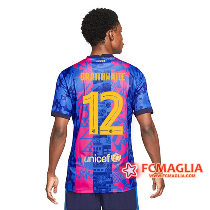 Maglie Calcio FC Barcellona (Martin Brathwaie 12) Terza 2021/2022