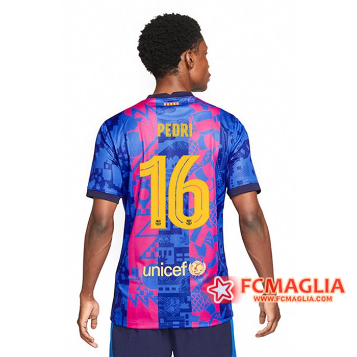 Maglie Calcio FC Barcellona (Pedri 16) Terza 2021/2022