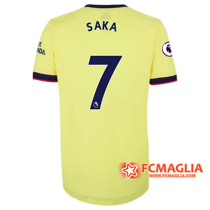 Maglie Calcio FC Arsenal (Bukayo Saka 7) Seconda 2021/2022