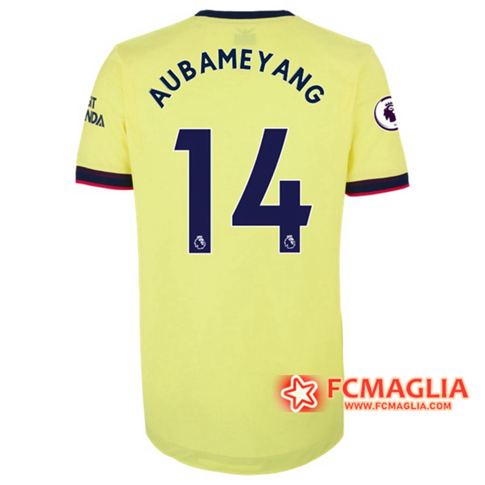 Maglie Calcio FC Arsenal (Pierre-Emerick Aubameyang 14) Seconda 2021/2022