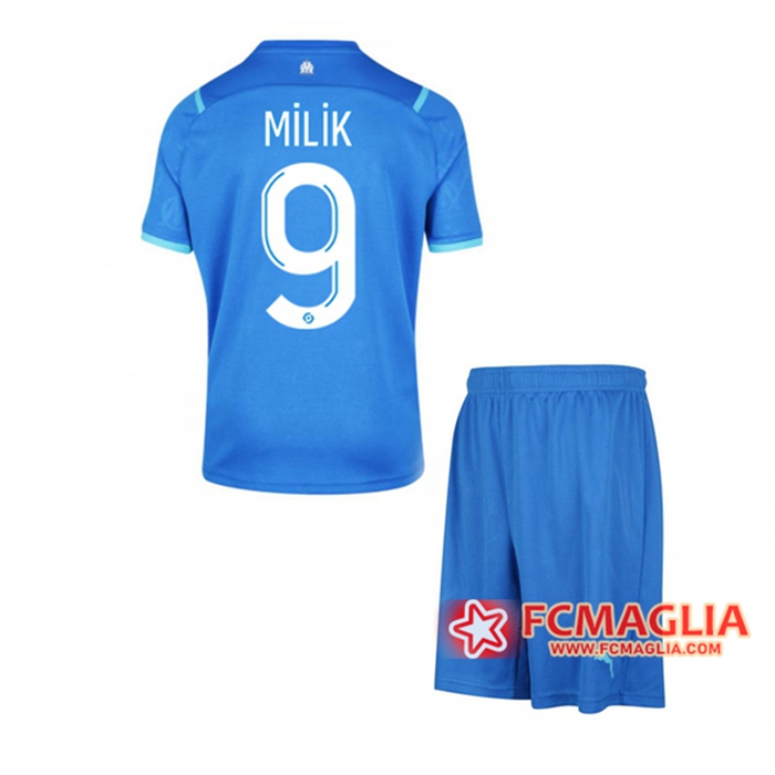 Maglie Calcio Marsiglia OM (MILIK 9) Bambino Prima 2021/2022