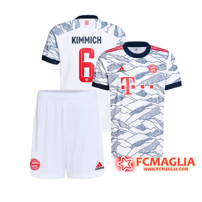 Maglie Calcio Bayern Monaco (Kimmich 6) Bambino Terza 2021/2022