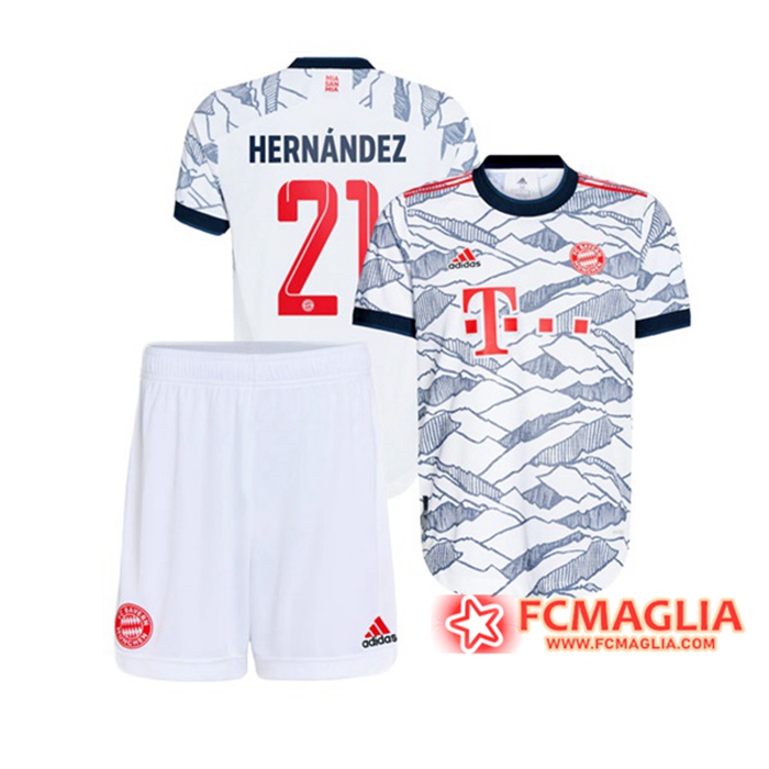 Maglie Calcio Bayern Monaco (Hernandez 21) Bambino Terza 2021/2022