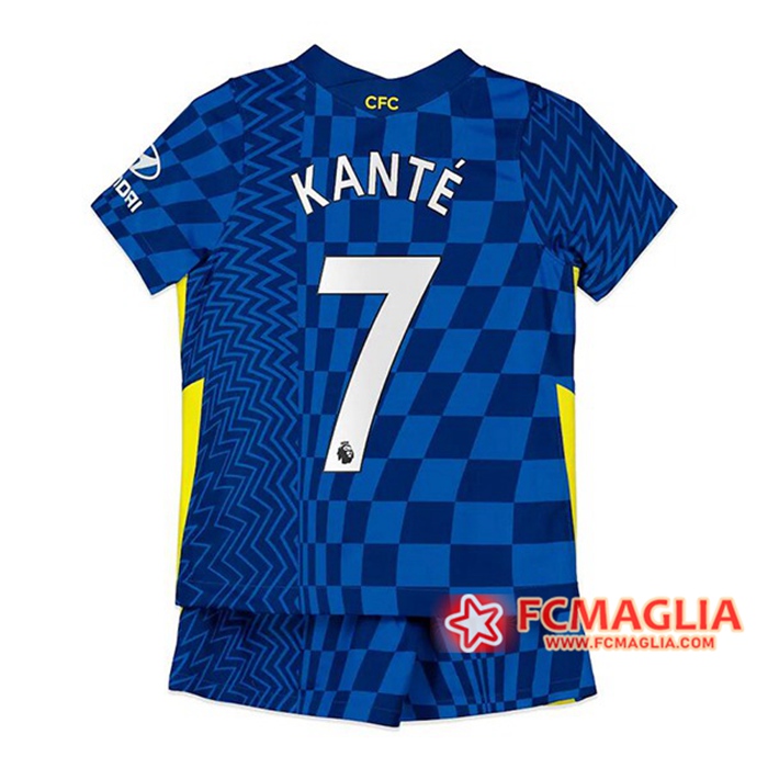 Maglie Calcio FC Chelsea (Kante 7) Bambino Prima 2021/2022