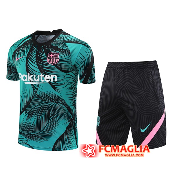 Kit Maglia Allenamento FC Barcellona + Pantaloncinis Blu 2020/2021