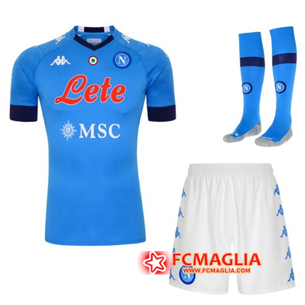 Kit Maglia Calcio SSC Napoli Prima (Pantaloncini+Calzini) 2020/2021
