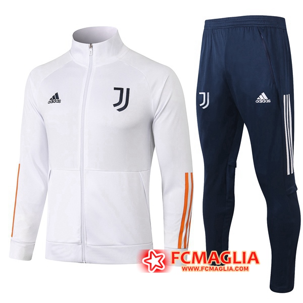 Tuta Allenamento Juventus Bianco 2020/2021 Giacca + Pantaloni