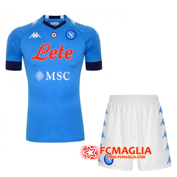 Kit Maglia Calcio SSC Napoli Prima + Pantaloncini 2020/2021